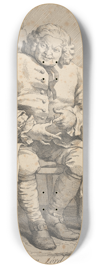 William Hogarth - Simon Lord Lovat 8.25 inch art skate deck
