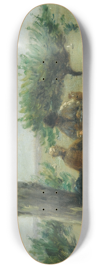 Adolphe-Flix Cals - The Garden Of TheSaint Simon Farm, Honfleur 8.25 inch art skate deck