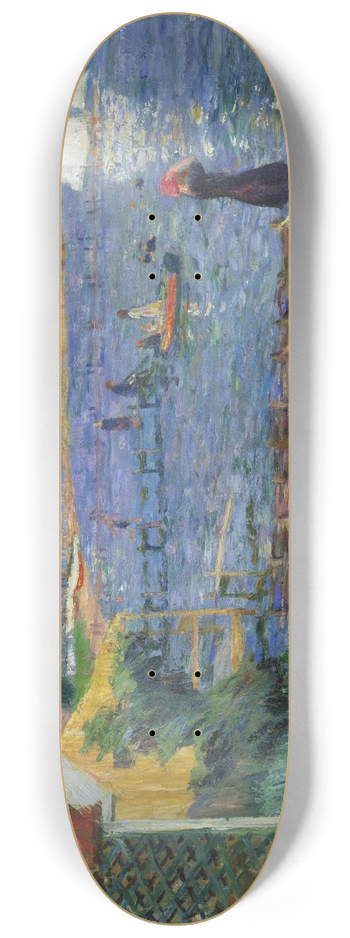 William James Glackens - Bathers at Bellport 8.25 inch art skate deck