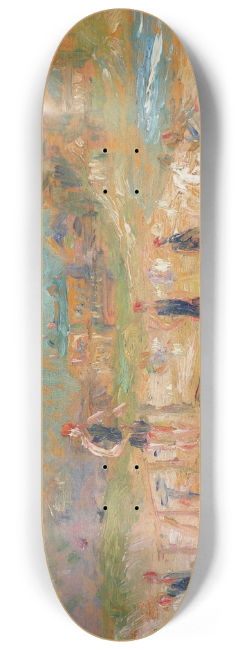 William James Glackens - Bathers 8.25 inch art skate deck