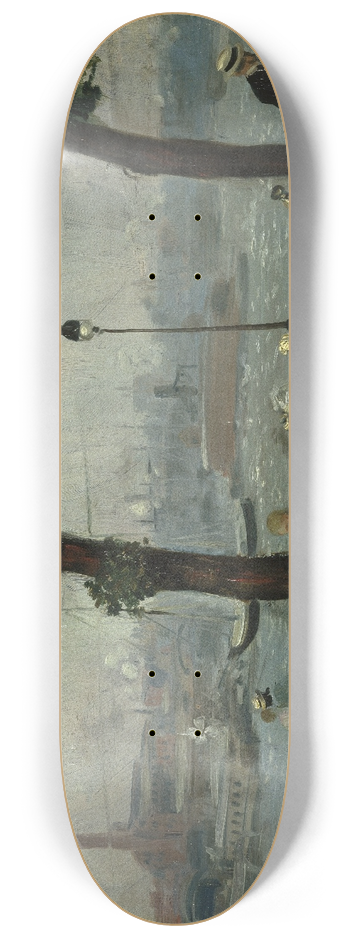 William James Glackens - East River Park 8.25 inch art skate deck