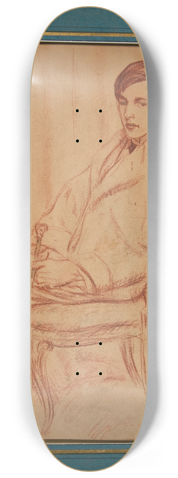 William James Glackens - EverettShinn 8.25 inch art skate deck