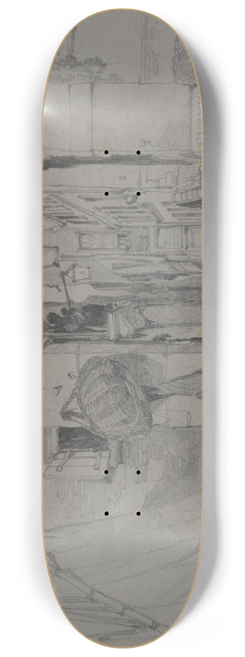 William James Mller - At Venice 8.25 inch art skate deck