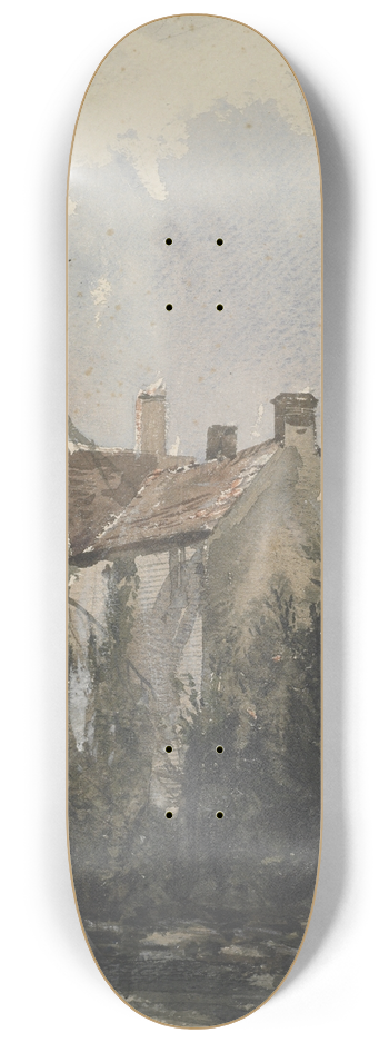 William James Mller - The old mill 8.25 inch art skate deck