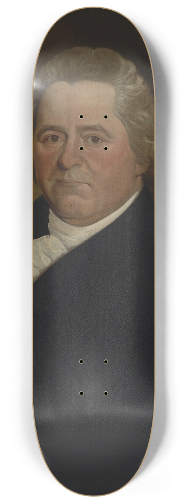 William Jennys - Portrait of Judge Pierpont Edwards 8.25 inch art skate deck