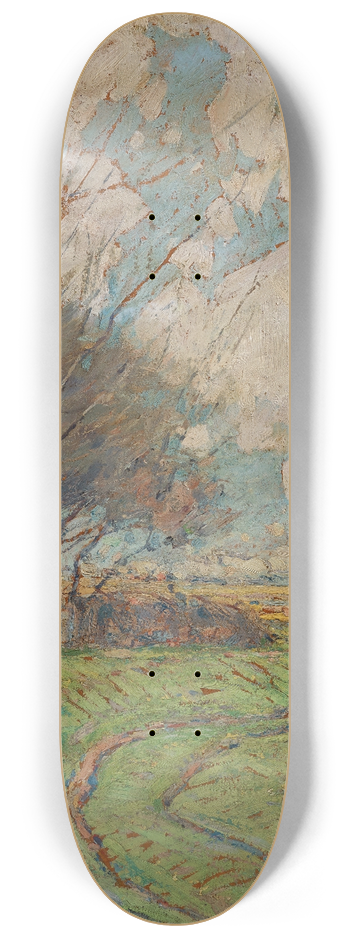 William J. Forsyth - Landscape; Path to the Fields 8.25 inch art skate deck