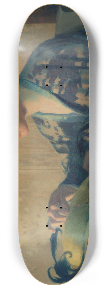 William John Edmondson - The Blue Feather 8.25 inch art skate deck