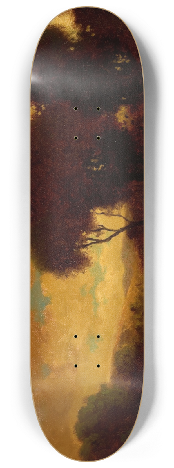 William Keith - Evening Landscape 8.25 inch art skate deck