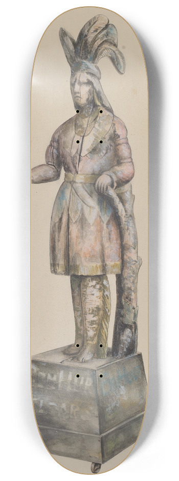 William Kerby - Cigar Store Indian 8.25 inch art skate deck