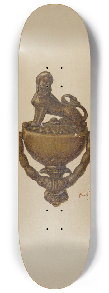 William L. Antrim - Door Knocker 8.25 inch art skate deck
