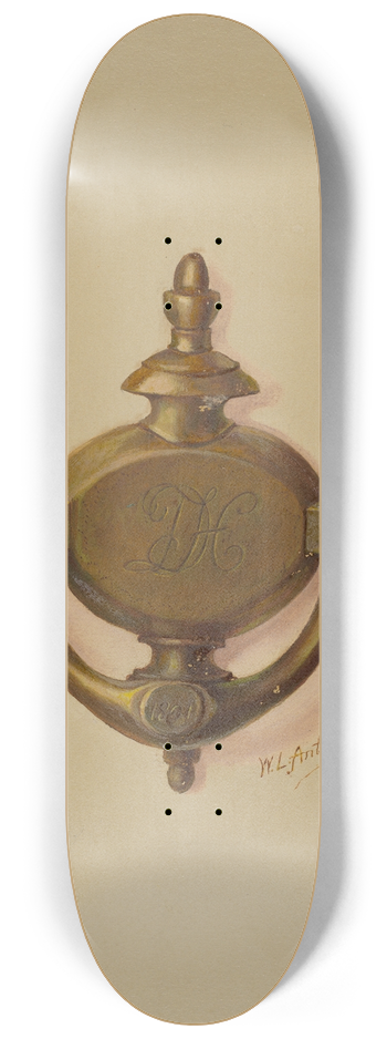 William L. Antrim - Door Knocker 8.25 inch art skate deck