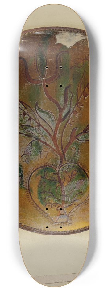 William L. Antrim - Pa. German Pie Plate 8.25 inch art skate deck