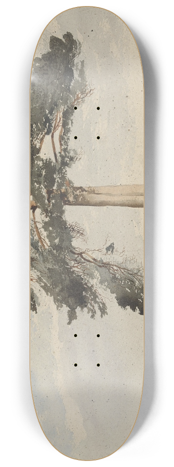 William Leighton Leitch - Scottish Pine Tree 8.25 inch art skate deck