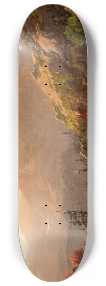 William Louis Sonntag - Autumn Landscape 8.25 inch art skate deck