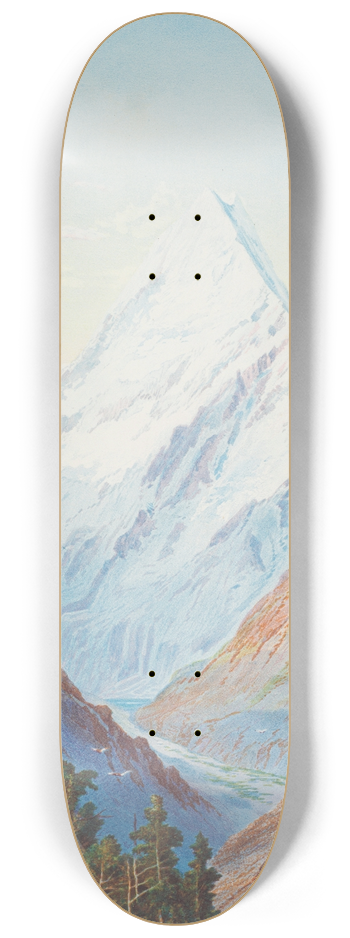 William Mathew Hodgkins - Mount Cook 8.25 inch art skate deck