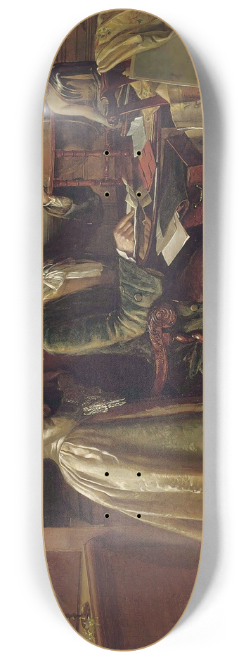 William Maw Egley - Tracing The Ships Course 8.25 inch art skate deck