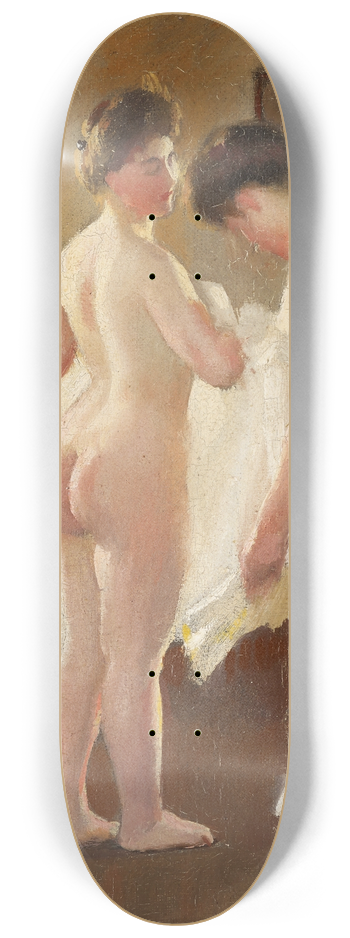 William McGregor Paxton - Women Dressing 8.25 inch art skate deck