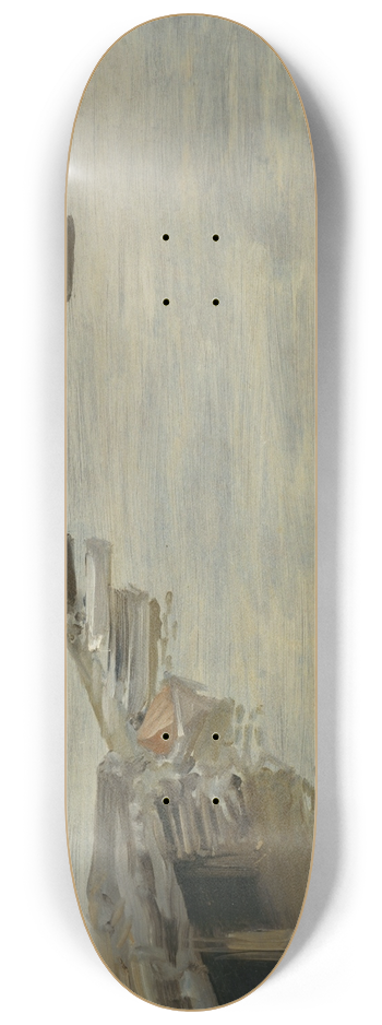 William Merritt Chase - A Gray Day 8.25 inch art skate deck