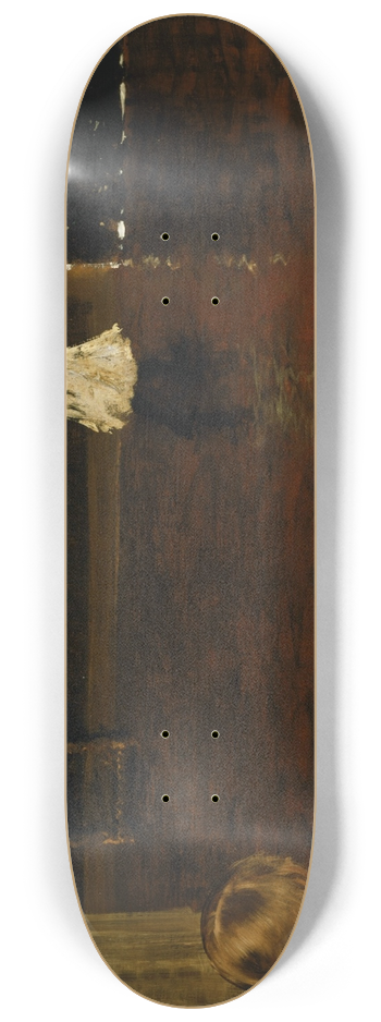 William Merritt Chase - Hide And Seek 8.25 inch art skate deck