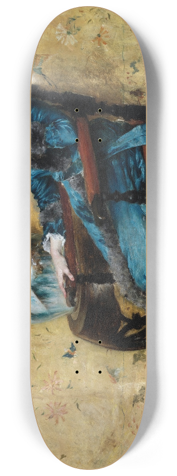 William Merritt Chase - Portrait of Dora Wheeler 8.25 inch art skate deck