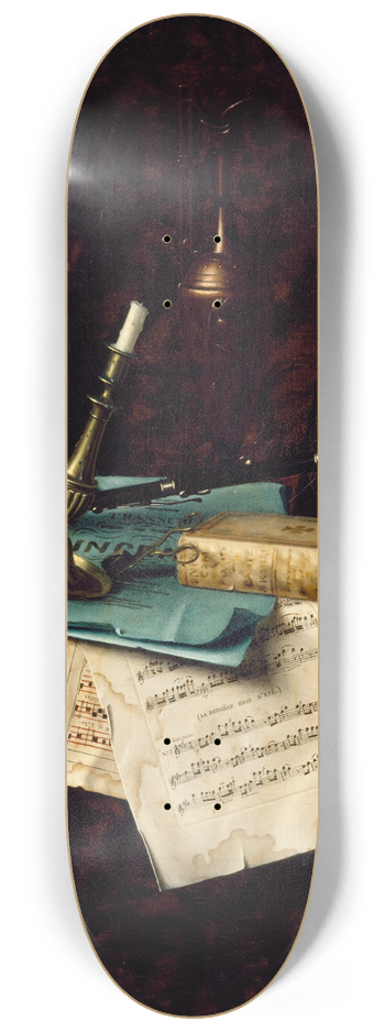 William Michael Harnett - The Last Summer Rose 8.25 inch art skate deck