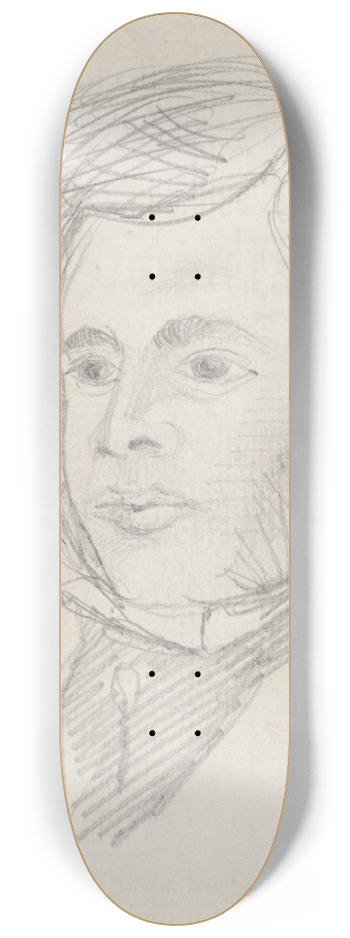William Michael Rossetti - Thomas Woolner 8.25 inch art skate deck