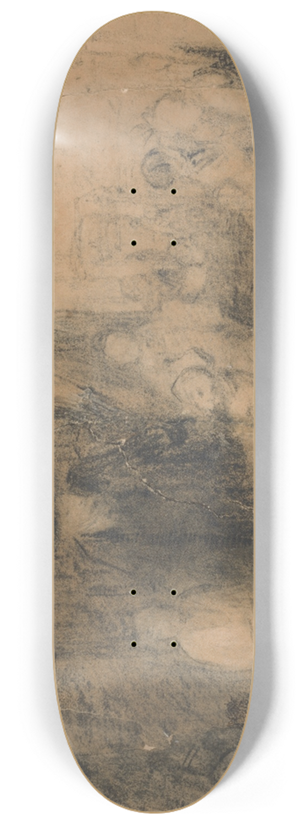 William Mulready - The Fight Interrupted. 8.25 inch art skate deck