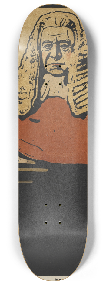 William Nicholson - Sir Henry Hawkins 8.25 inch art skate deck