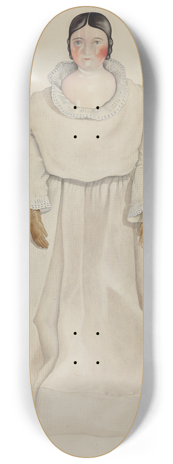 William Paul Childers - China Headed Doll 8.25 inch art skate deck