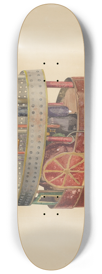 William Pollman - Model of a Side-Wheeler 8.25 inch art skate deck