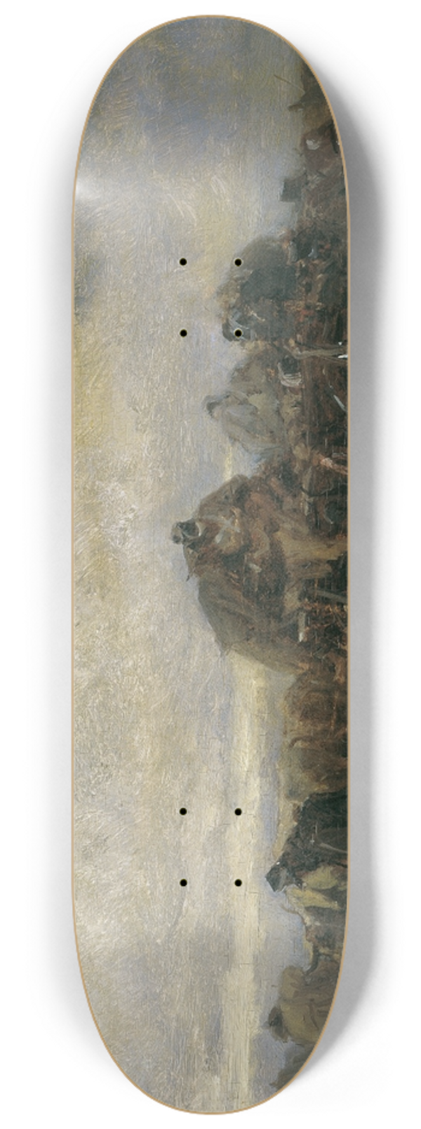 August von Pettenkofen - Der Verwundetentransport II 8.25 inch art skate deck