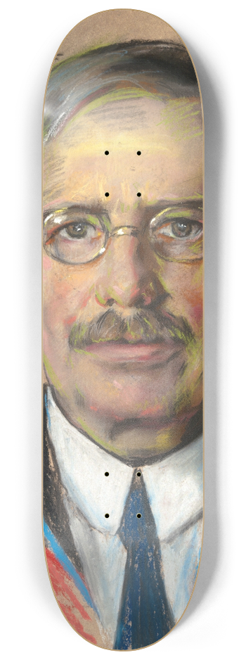 William Sergeant Kendall - Williston Walker. Prof. of Ecclestiastical History 1901-22, Provost1920-22 8.25 inch art skate deck