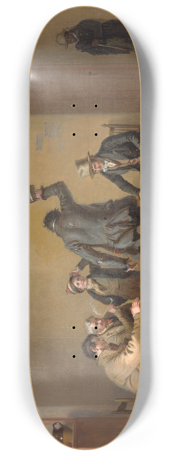 William Sidney Mount - Bar-room Scene 8.25 inch art skate deck