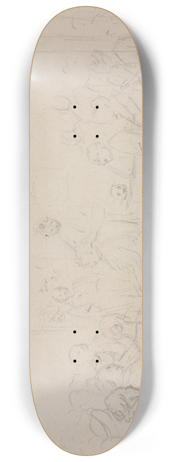 William Sidney Mount - The Phrenologist 8.25 inch art skate deck