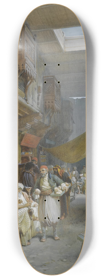 William Simpson - Bazaar, Suez 8.25 inch art skate deck