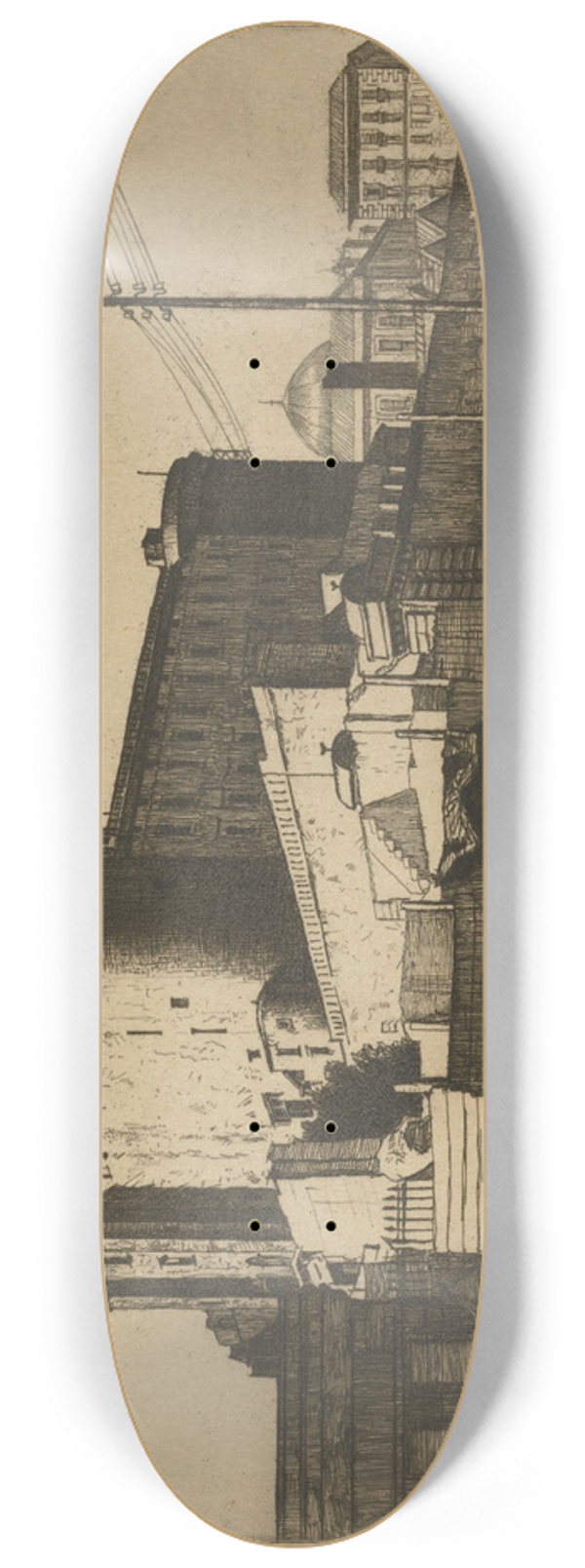 William Strang - Castel Nuovo 8.25 inch art skate deck