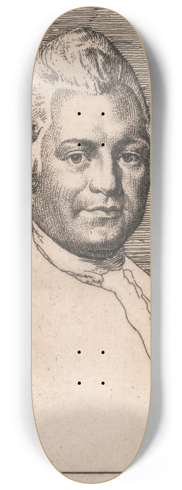 William Strang - Portrait of Lessing 8.25 inch art skate deck