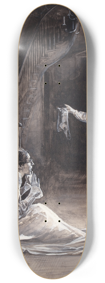 William Thomas Smedley - A Tale Under Candlelight 8.25 inch art skate deck