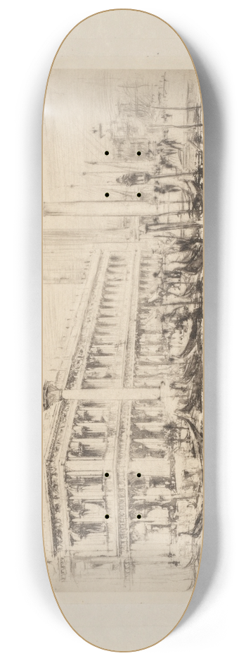 William Walcot - The Library of St. Marks 8.25 inch art skate deck