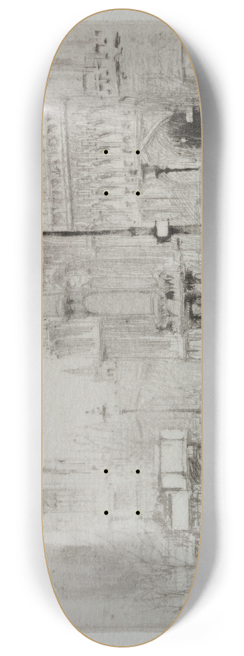 William Walcot - Westminster Abbey 8.25 inch art skate deck