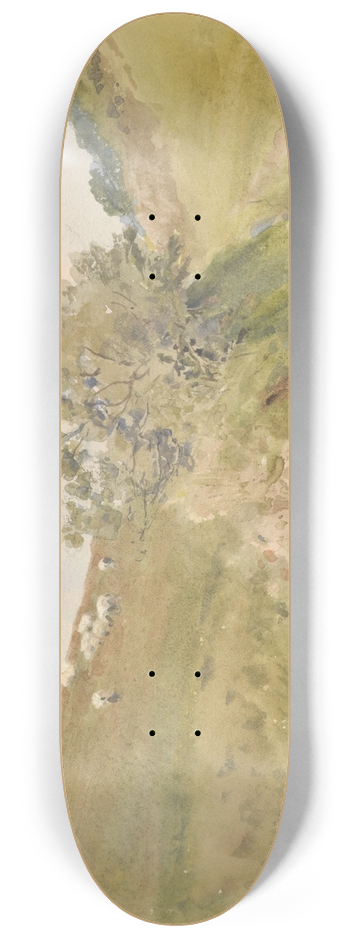 William Walker - Landscape with brook 8.25 inch art skate deck
