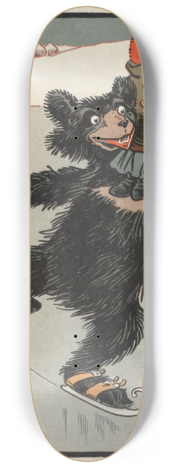 William Wallace Denslow - Denslows Three bears 8.25 inch art skate deck