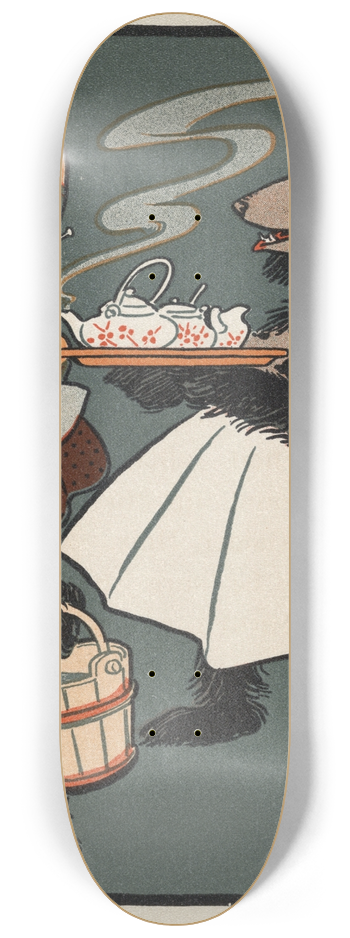 William Wallace Denslow - Denslows Three bears 8.25 inch art skate deck