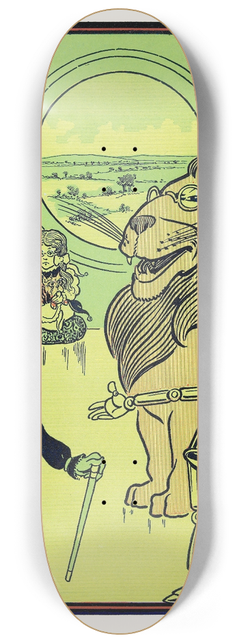 William Wallace Denslow - I feel wise Indeed, said the Scarecrow 8.25 inch art skate deck