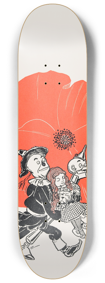 William Wallace Denslow - The wonderful Wizard of Oz Pl 3 8.25 inch art skate deck