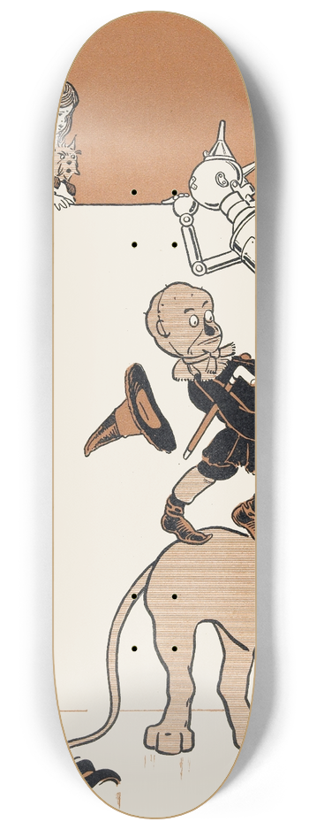 William Wallace Denslow - The wonderful Wizard of Oz Pl 4 8.25 inch art skate deck