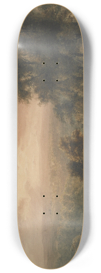 William Westall - Evening landscape 8.25 inch art skate deck