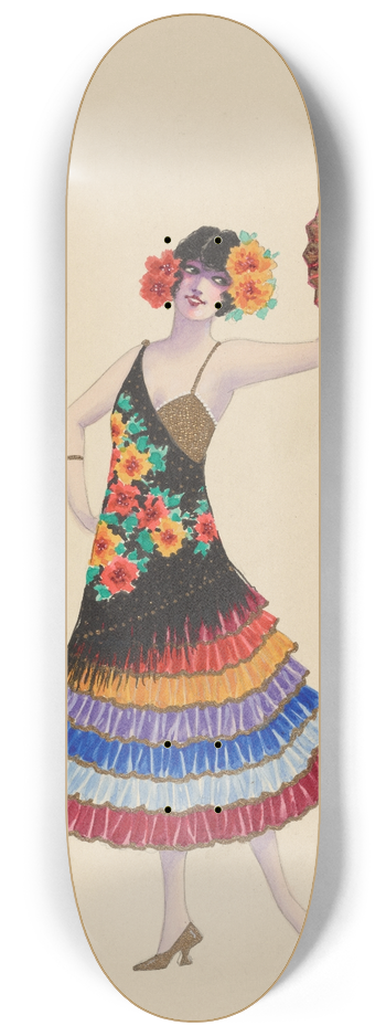 Will R. Barnes - 111-Spanish Girls 8.25 inch art skate deck