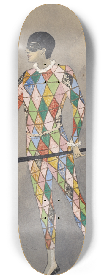 Will R. Barnes - 1 Male Chorus-Act II Sc I-Harlequin 8.25 inch art skate deck