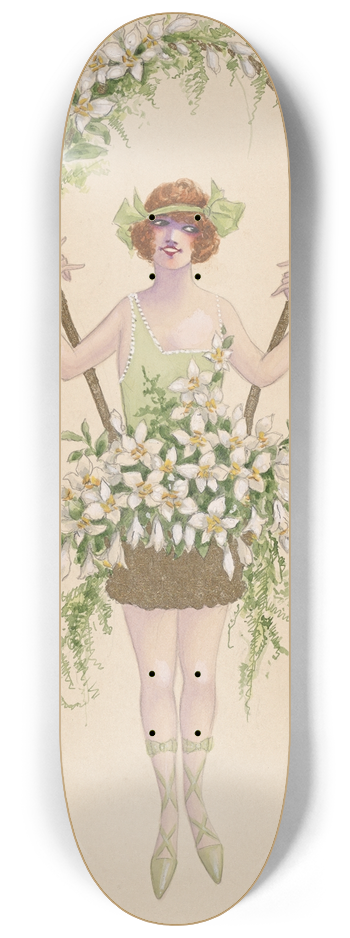 Will R. Barnes - 7-Lillies [sic] 8.25 inch art skate deck